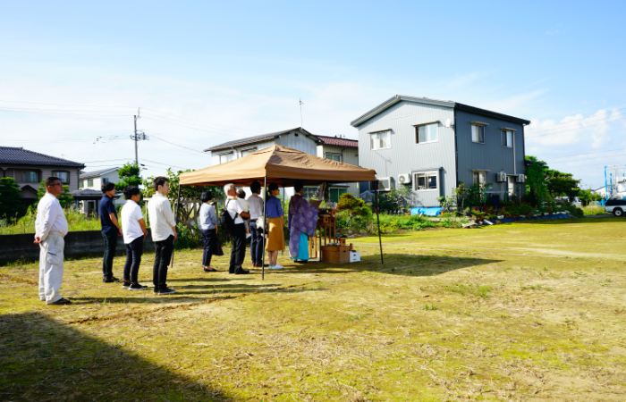 地鎮祭・着⼯