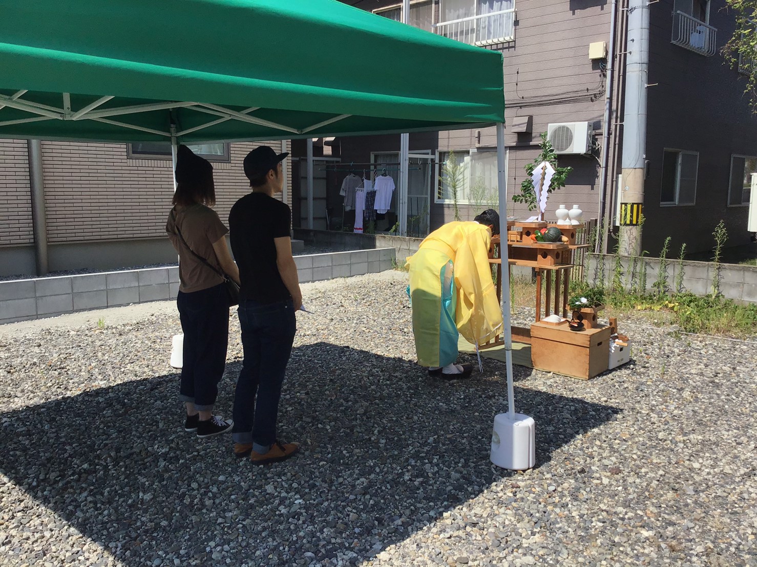 お盆の事と地鎮祭