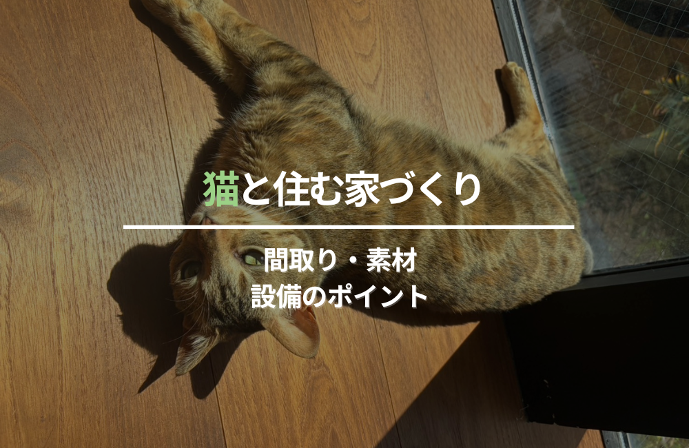 猫と住む家づくり｜間取り・素材・設備のポイント